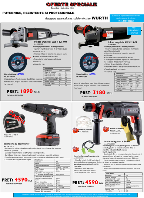 Scule și accesorii Würth